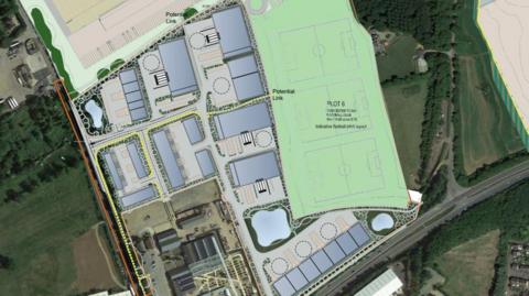 A map of what the site could look like.