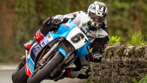 Michael Dunlop racing on the island