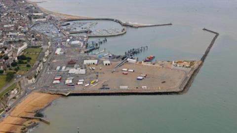 An ariel view of Ramsgate Harbour