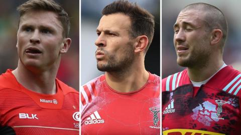 Chris Ashton, Danny Care and Mike Brown in a composite image