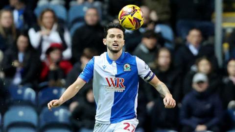 Lewis Travis in action for Blackburn