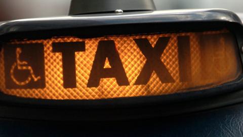 Taxi cab orange light