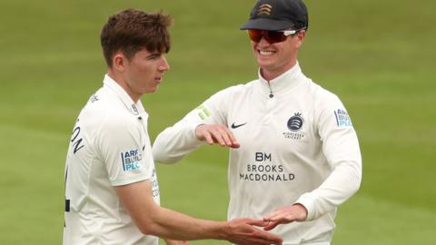 Middlesex celebrate a wicket