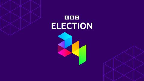 BBC election image on a purple background