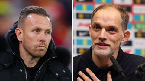 Wales manager Craig Bellamy and England boss Thomas Tuchel