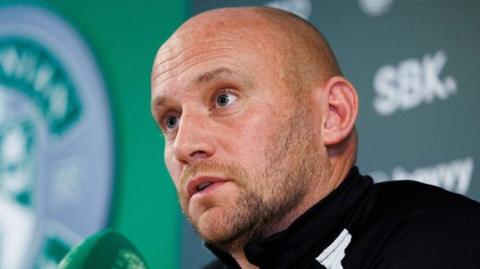 Hibernian head coach David Gray