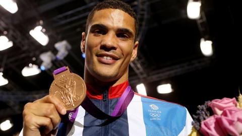 Anthony Ogogo with his Olympic bronze from 2012