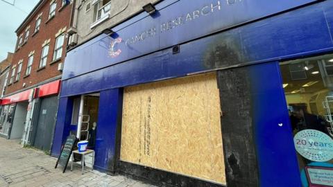 Cancer Research shop on Market Street in Loughborough