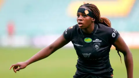 Julia Omokhuale of Leicester Tigers women