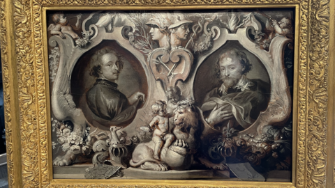 The painting of Rubens and Van Dyck was spotted at an auction in Toulon