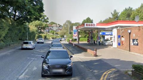 Petrol station, Buxton Road, Disley