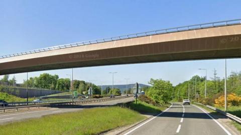 Bridge over A9 near Raigmore Interchange, Inverness