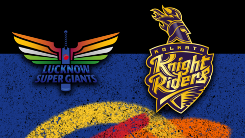 Lucknow Super Giants v Kolkata Knight Riders badge graphic