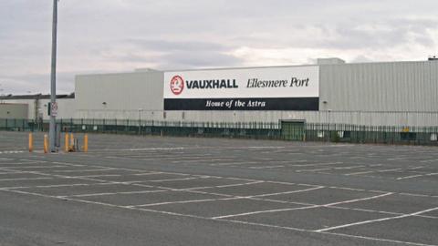 The Vauxhall plant at Ellesmere Port