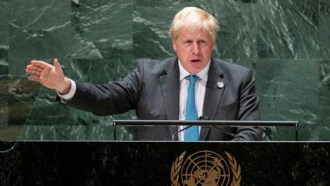 Boris Johnson at the UN