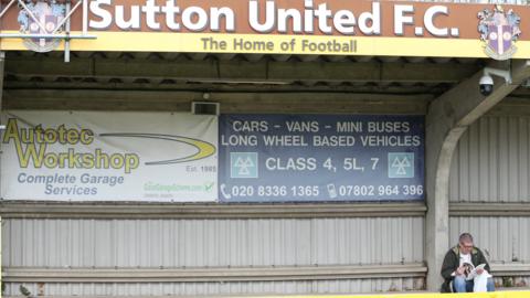 Sutton United's Gander Green Lane home