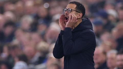 Liam Rosenior shouting on the touchline