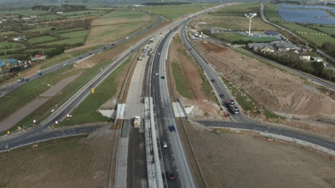 The A30 in mid Cornwall 