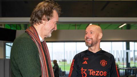 Sir Jim Ratcliffe meeting Erik ten Hag