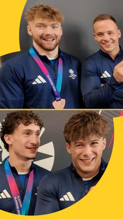 Team Scotland's gymnasts