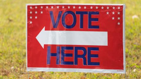 Voting sign