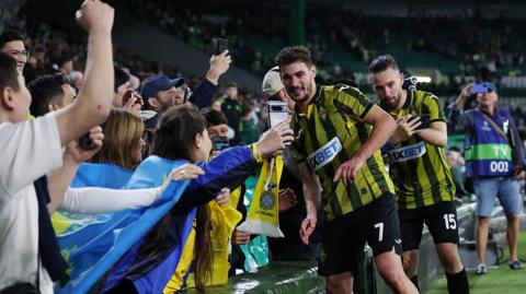Kairat Almaty players celebrate