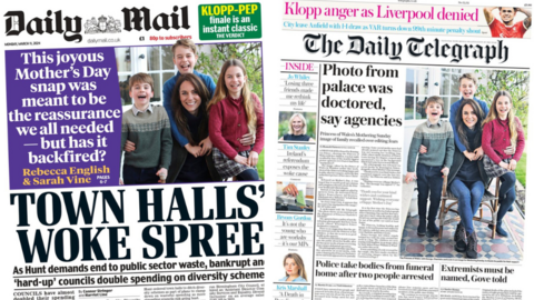 Daily Mail and Daily Telegraph