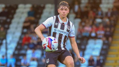 Footballer Matty Carson, who has joined Boston United Football Club, playing for Grimsby Town