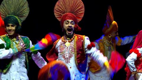 Dancers at the Bhangra Showdown