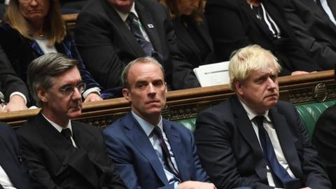 Government front bench in the Commons
