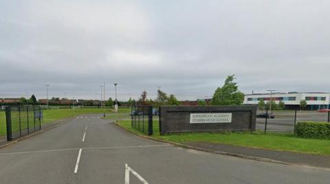 Entrance to the school