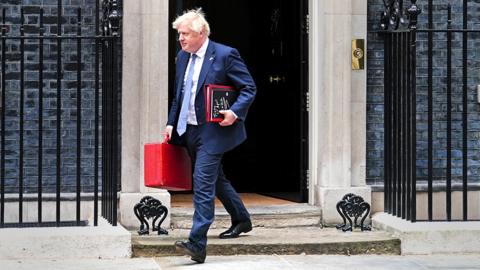 departs 10 Downing Street, London, the day after the publication of the Sue Gray report into parties in Whitehall during the coronavirus lockdown.. Picture date: Thursday May 26, 2022.