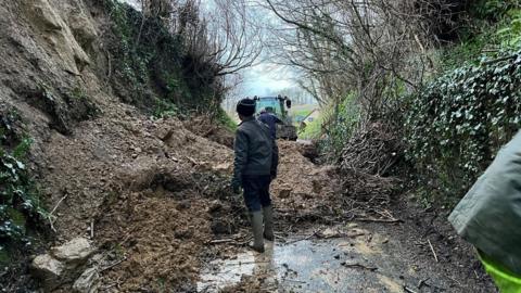 A landslip in Barrington