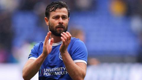 Joe Rafferty of Portsmouth at Full Time during the League One match between Bolton Wanderers and Portsmouth at Toughsheet Community Stadium