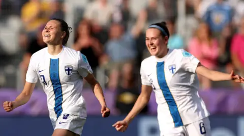 Finland celebrate