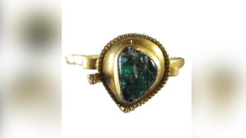 Medieval emerald ring