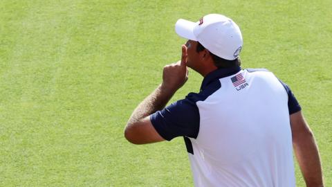 Patrick Reed at the Ryder Cup in 2016