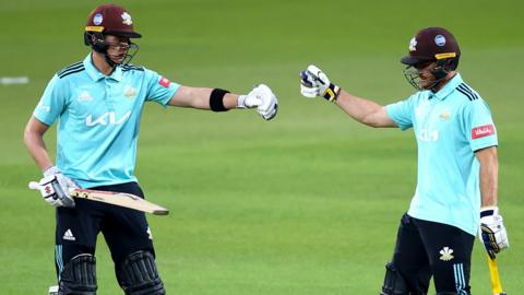 Surrey players Laurie Evans and Jamie Smith