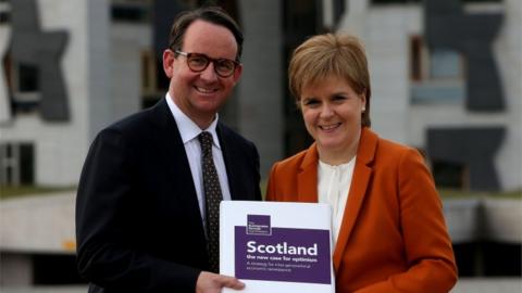 Andrew Wilson and Nicola Sturgeon