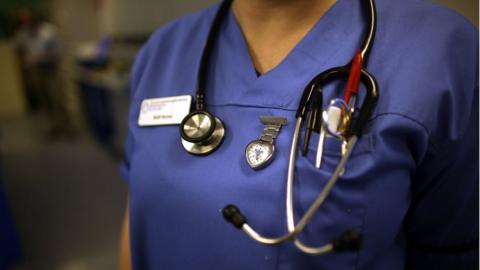 Nurses in the accident and emergency dept of Selly Oak Hospital work during a busy shift on March 16, 2010 in Birmingham, England.