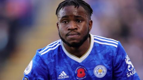 Ademola Lookman in action for Leicester City