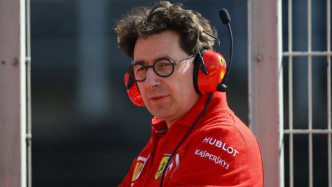 Ferrari team principal Mattia Binotto