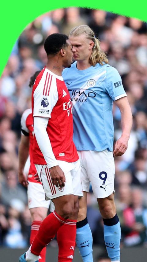 Gabriel and Erling Haaland
