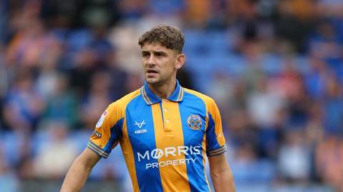 Harrison Biggins played in the 4-1 home defeat by Peterborough - his only start in Shrewsbury's opening three League One games