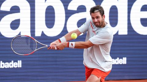 Cameron Norrie in action