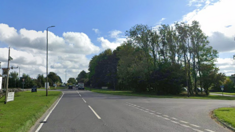 A Google streetview image of where the crash took place