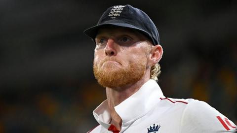 Ben Stokes looks dejected