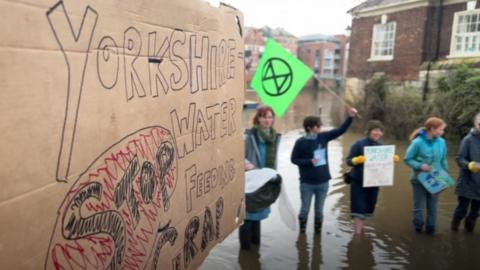 The protest in York