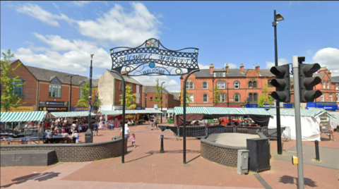 A street view of Bulwell town centre