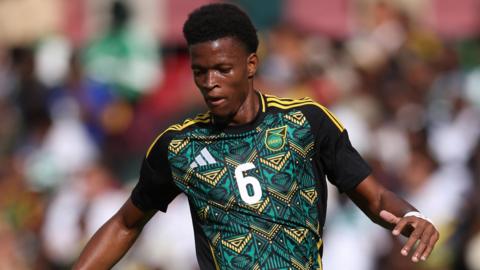 Richard King playing for Jamaica